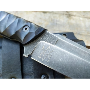 ХРЕСТОНОСЕЦЬ ексклюзивний ніж ручної роботи майстра студії ОLEKSANDR NOR, замовити купити в Україні (Сталь k110™, 60 HRC) . Photo 2